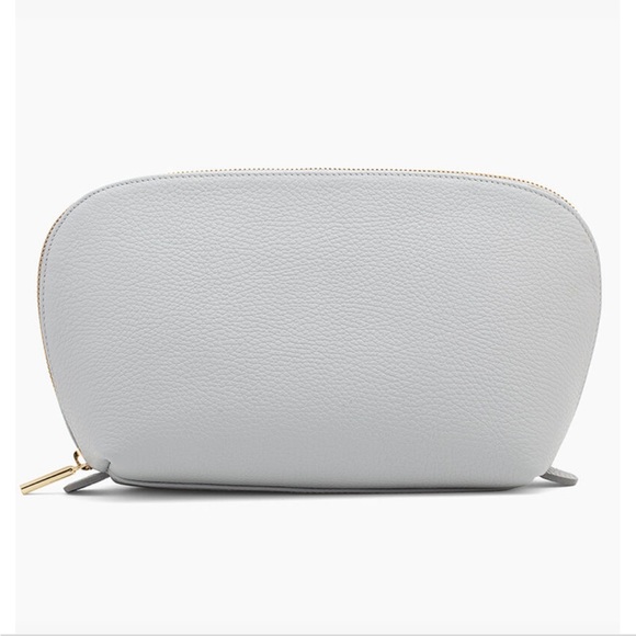 Cuyana Bags Cuyana Travel Case Set In Pearl Grey Pebbled Leather